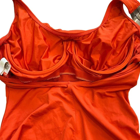 Coco Reef Orange Bra Sized One Piece Swimsuit 10 - Picture 5 of 7